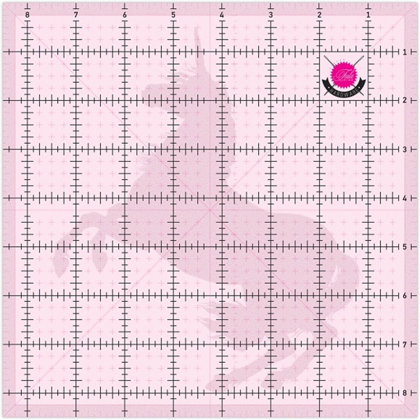 Tula Pink 8.5" Square Non Slip Unicorn Ruler