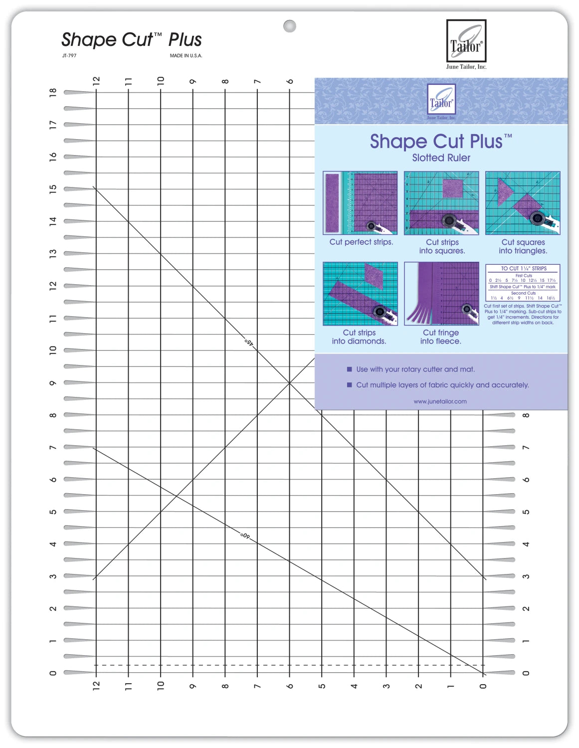 Shape Cut Plus Ruler Template