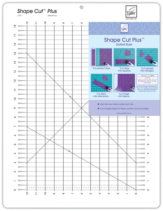 Shape Cut Plus Ruler Template