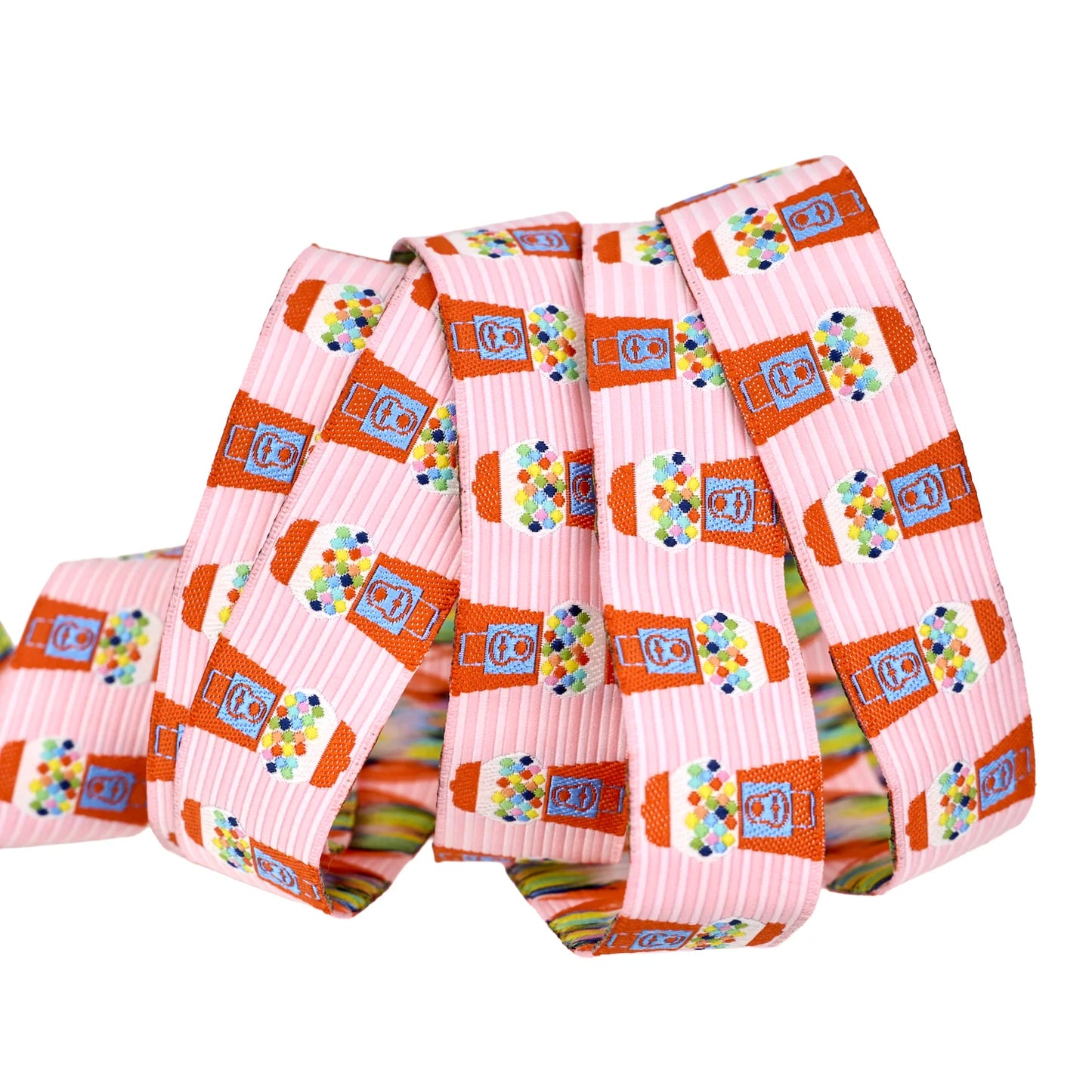 Market Days- Bubblegum Machine 7/8" Ribbon: Sold By the Yard