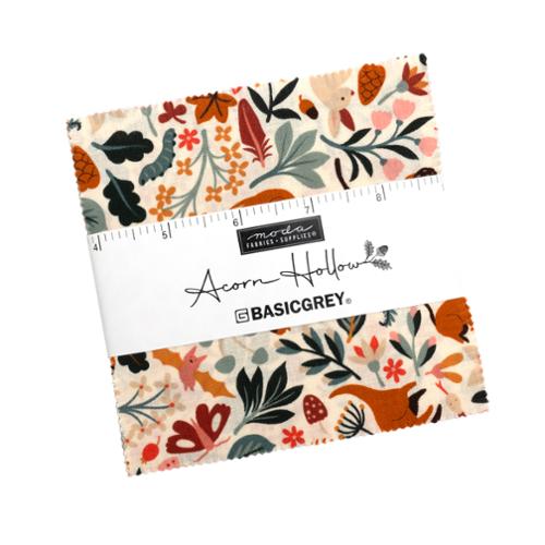Acorn Hollow Charm Pack- 42 PCS- Moda