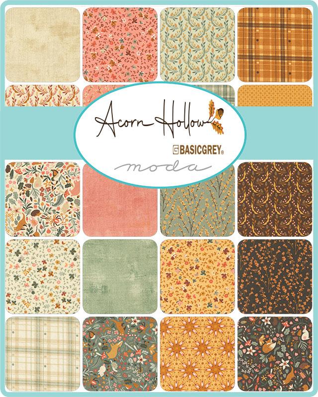 Acorn Hollow Charm Pack- 42 PCS- Moda