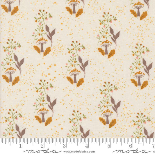 Frivolity- Porcelain Mushroom Path: Sold by the 1/2 yard