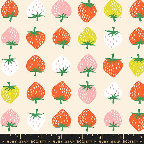 Strawberry- Shell Strawberry: Sold by the 1/2 yard