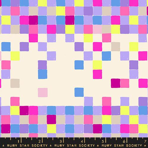 Glow Garden- Natural Pixels: Sold by the 1/2 yard