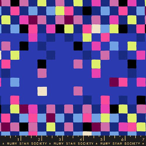 Glow Garden- Blacklight Pixels: Sold by the 1/2 yard