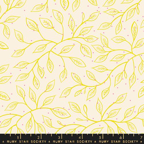 Glow Garden- Natural Wandering Vine: Sold by the 1/2 yard