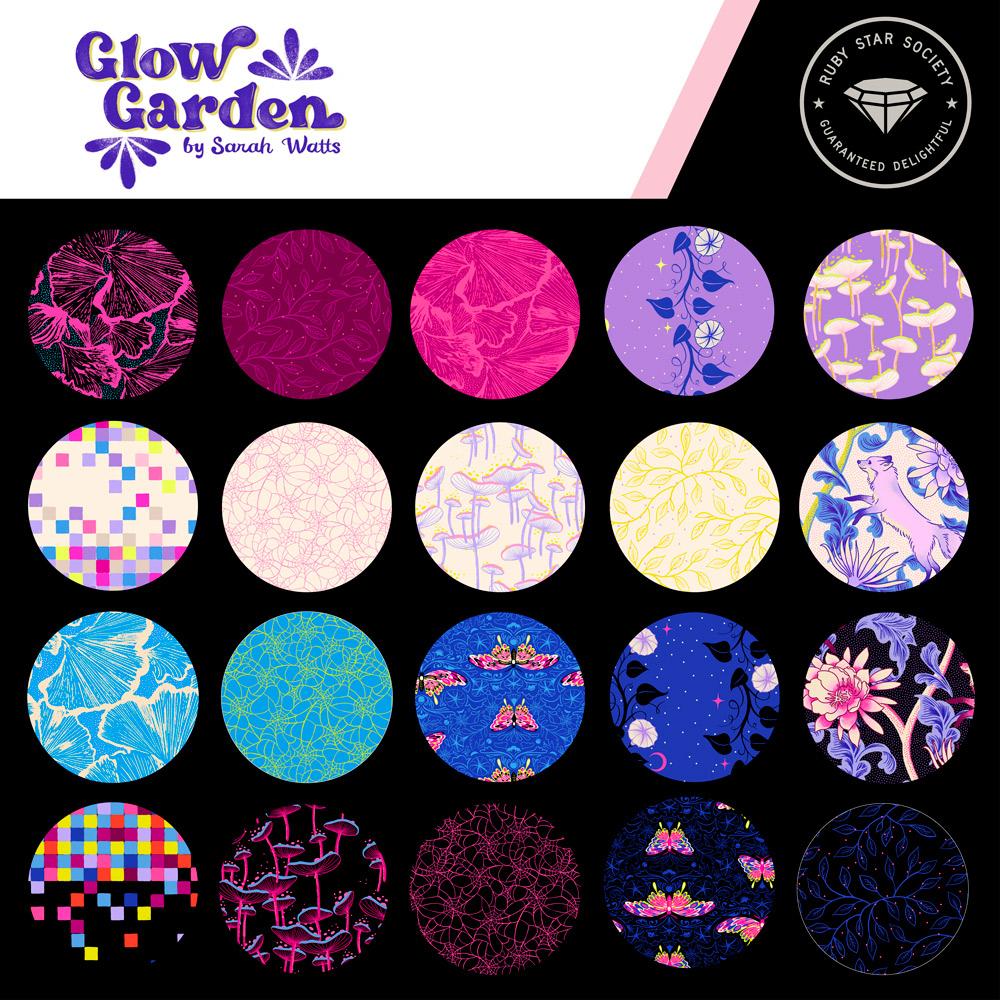 Glow Garden Charm Pack- 42 PCS- Ruby Star Society