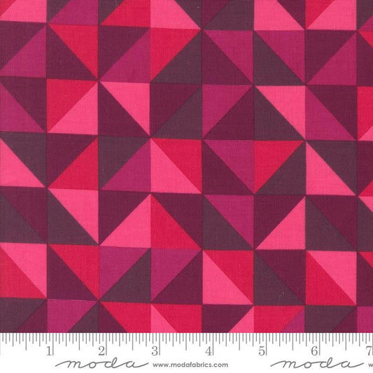 Color Crush- Magenta Prism: Sold by the 1/2 yard