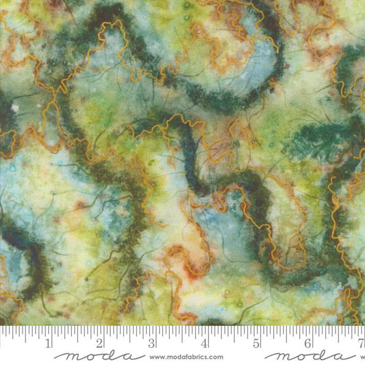 Wanderlust- Jadeite Off the Trail: Sold By The 1/2 Yard.