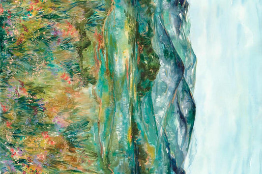 Wanderlust- Mountains Adventuresome: Sold By The 1/2 Yard.