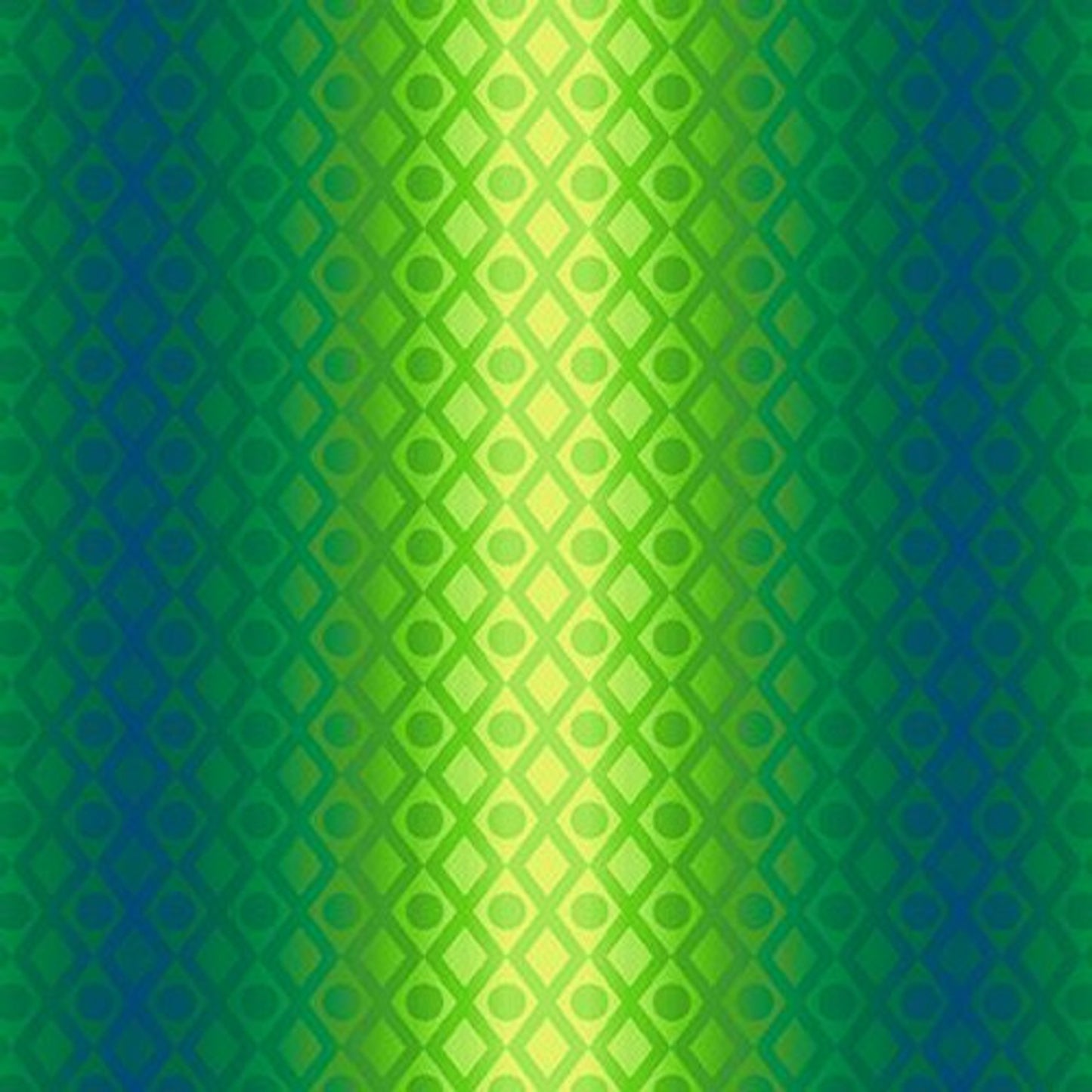 Caravan- Green Diamond Ombre: Sold by the 1/2 yard.
