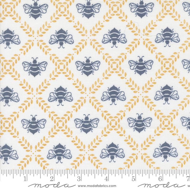 Sun Drenched- Cloud Gathering Honey: Sold By The 1/2 Yard