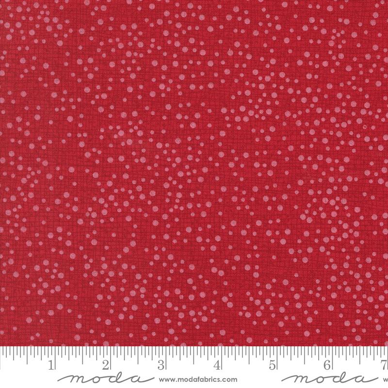 Dotty Thatched- Scarlet Basic Dots: Sold by the 1/2 yard