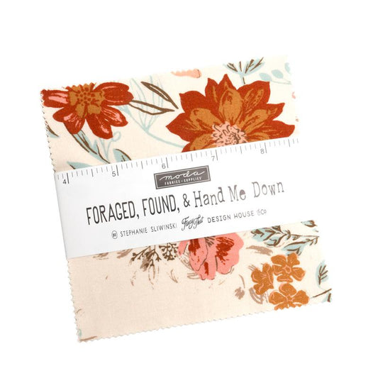 Foraged, Found, & Hand Me Down Charm Pack- 42 PCS- Moda