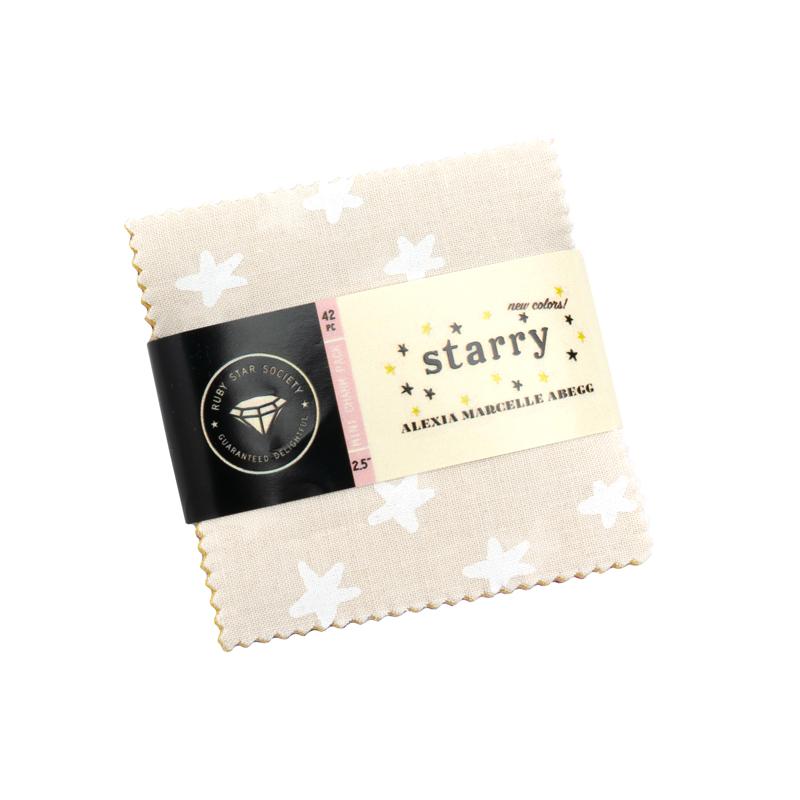 Starry NEW Mini Charm Pack- 42 PCS- Ruby Star Society