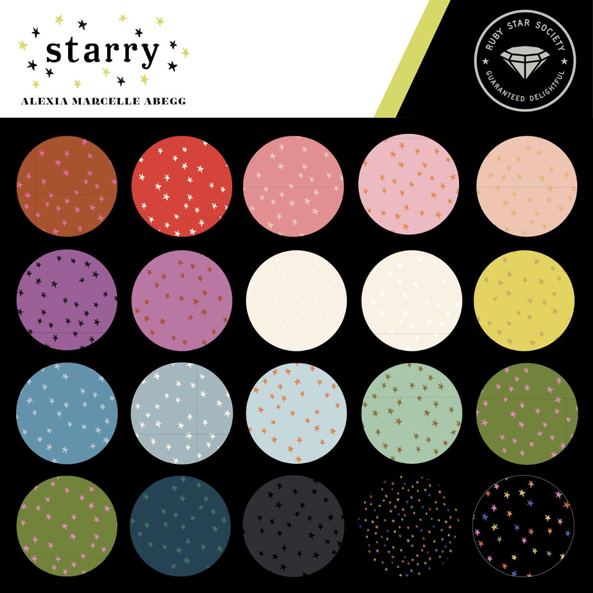 Starry NEW Charm Pack- 42 PCS- Ruby Star Society