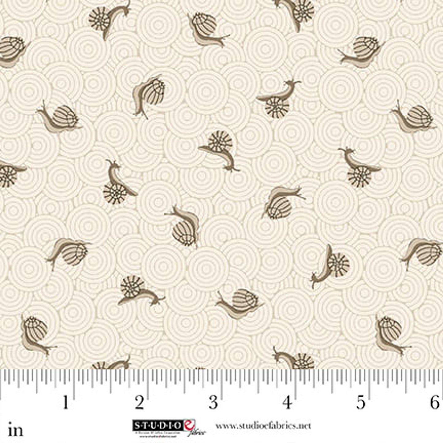 Ashdown Forest- Pale Ecru Snail: Sold by the 1/2 yard
