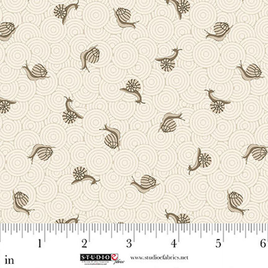 Ashdown Forest- Pale Ecru Snail: Sold by the 1/2 yard