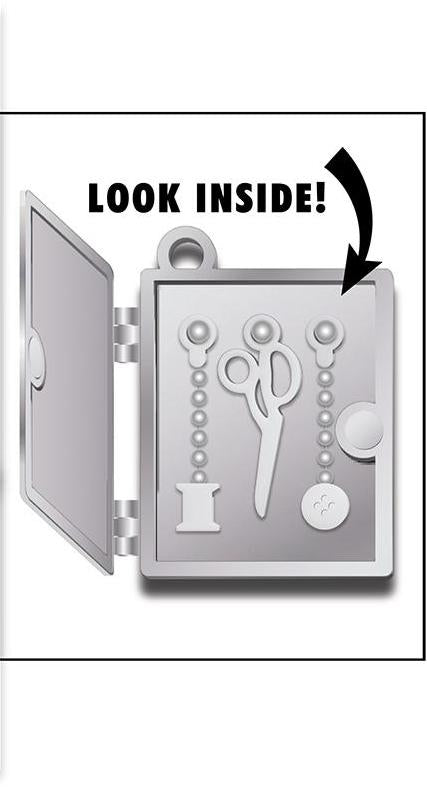 Sew Cute Zipper Pull Charms 2CT: Tape Measure and Book