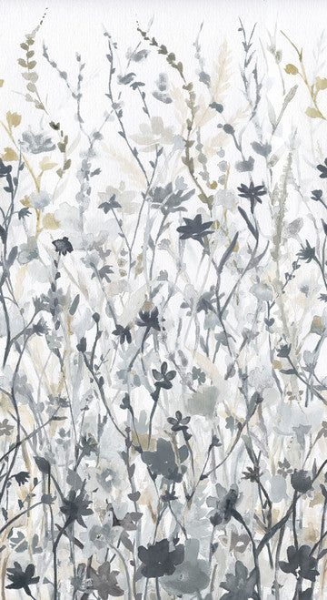 Hazy Shade of Winter- Pearl Winter Floral: Sold By The 1/2 Yard