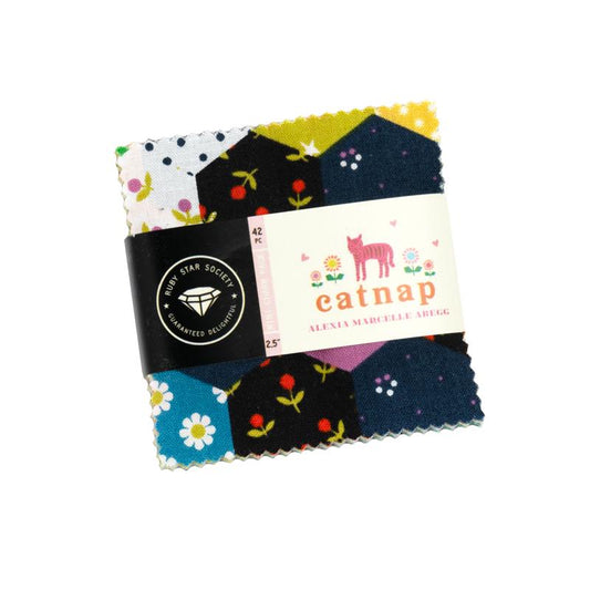 Catnap Mini Charm Pack- 42 PCS- Ruby Star Society