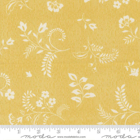 Parlor- Maize Boho Flowers: Sold By The 1/2 Yard