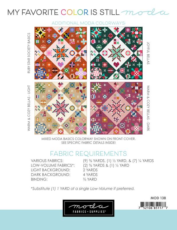 My Favorite Color is STILL Moda Sampler Pattern Booklet