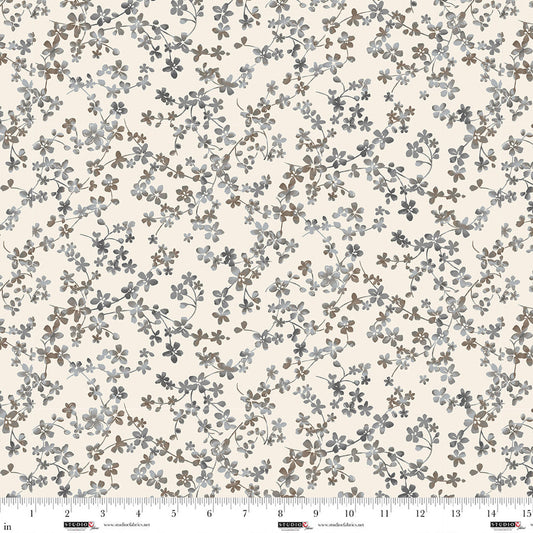 Field of Seams Bittersweet- Steamed Milk Vine: Sold By The 1/2 Yard