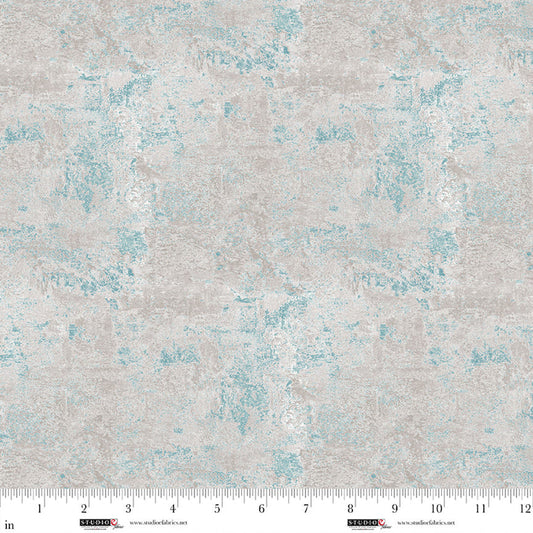 Out of the Woodwork- Mist Concrete: Sold By The 1/2 Yard