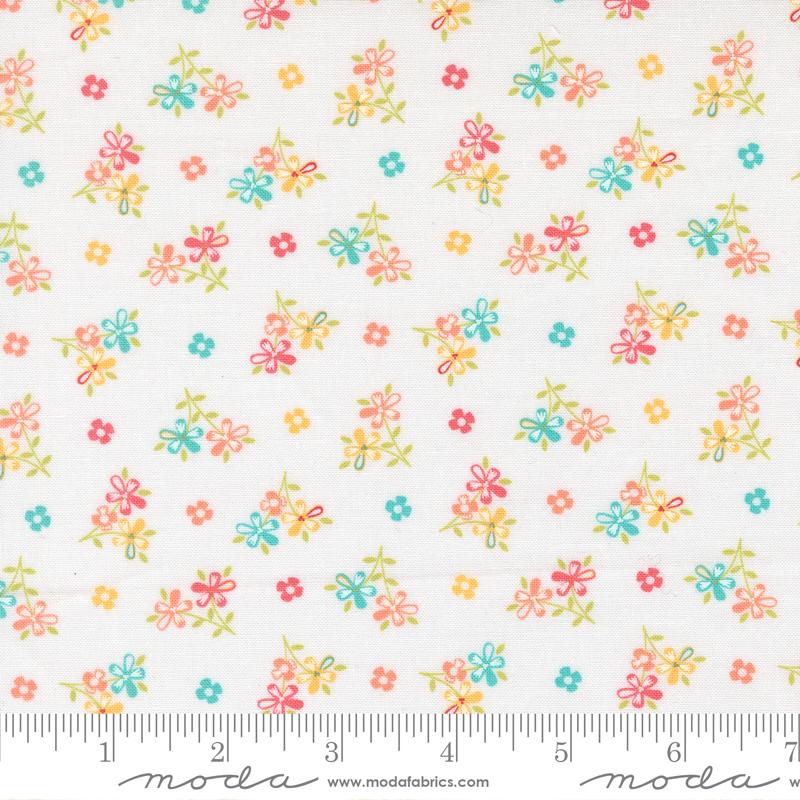 In the Garden- Off White Love Me: Sold By The 1/2 Yard