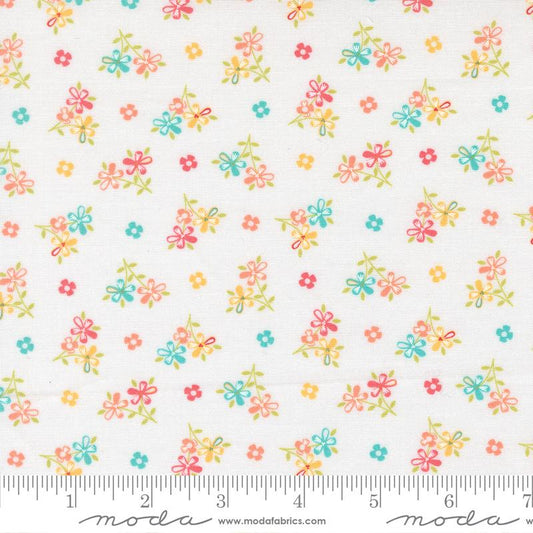 In the Garden- Off White Love Me: Sold By The 1/2 Yard
