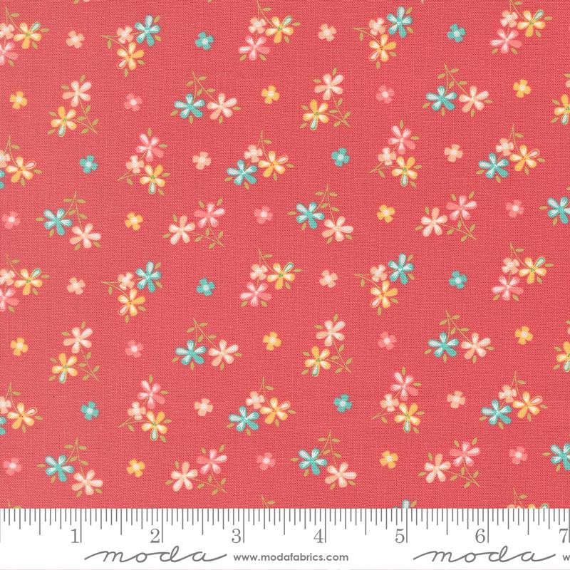 In the Garden- Strawberry Love Me: Sold By The 1/2 Yard