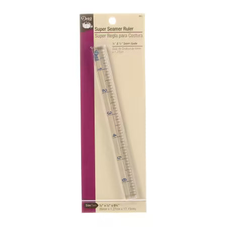 Dritz Super Seamer Ruler: 1/4in & 1/2in Seam Guide