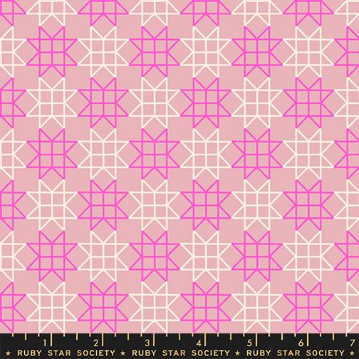 Paper Cuts 2- Lavender Paper Star Patchwork: Sold by the 1/2 yard