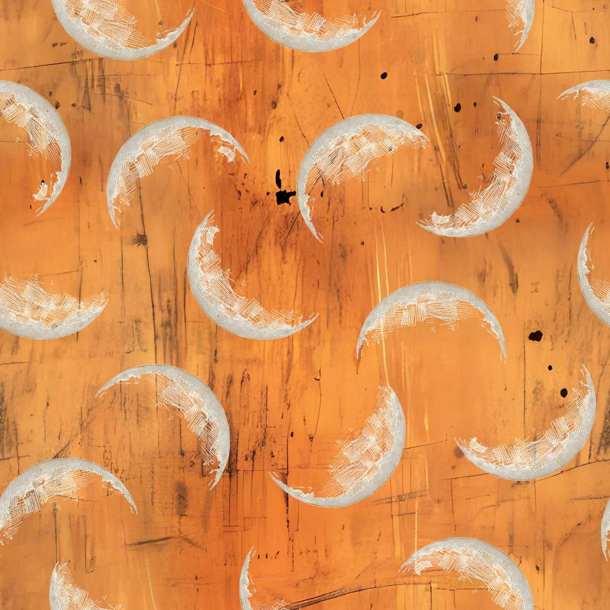 Scary Spice- Tangerine Moon Web: Sold by the 1/2 yard