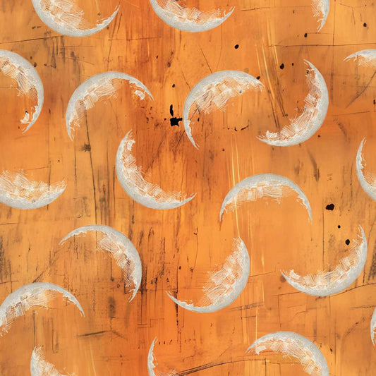 Scary Spice- Tangerine Moon Web: Sold by the 1/2 yard