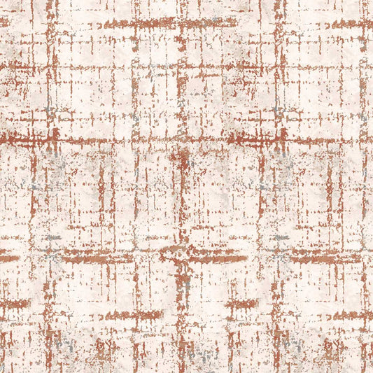 Scary Spice- Cream Rough Plaid: Sold by the 1/2 yard
