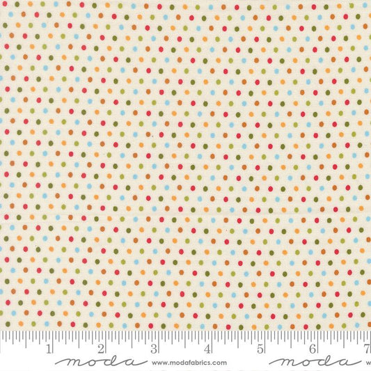 Animal Park Fun- Dove Dotty Dot Dots: Sold by the 1/2 yard