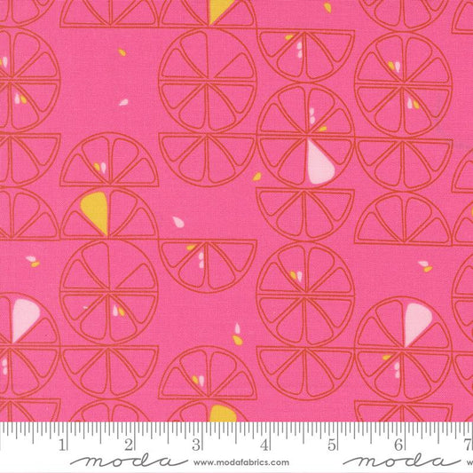 Balisong- Hibiscus Lemon Slice: Sold by the 1/2 yard