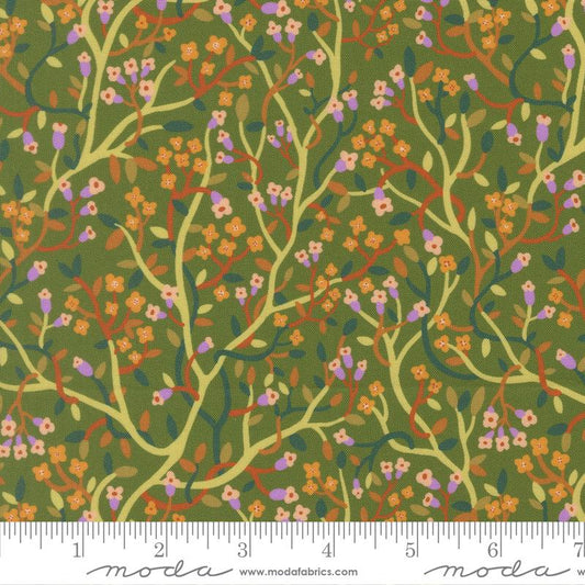 Floral Fondant- Leaf Pastel Jungle: Sold by the 1/2 yard
