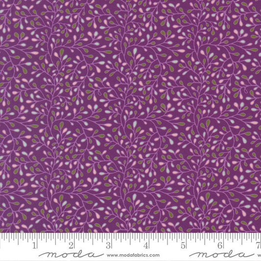 Floral Fondant- Plum First Buds of Spring: Sold by the 1/2 yard