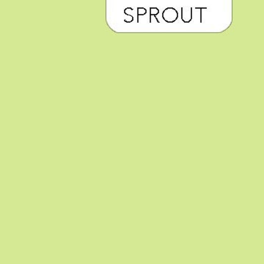 Sprout- Colorworks Premium Solid- Northcott Fabrics: Sold by the 1/2 yard.