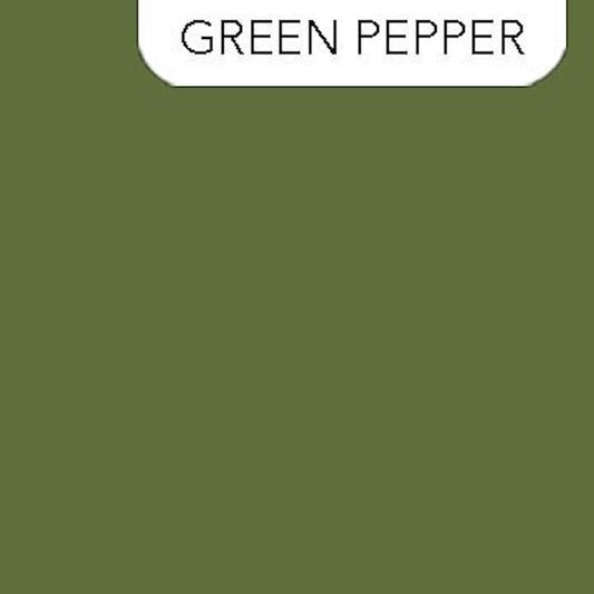 Northcott Colorworks Premium Solid- Green Pepper: Sold by the 1/2 yard.