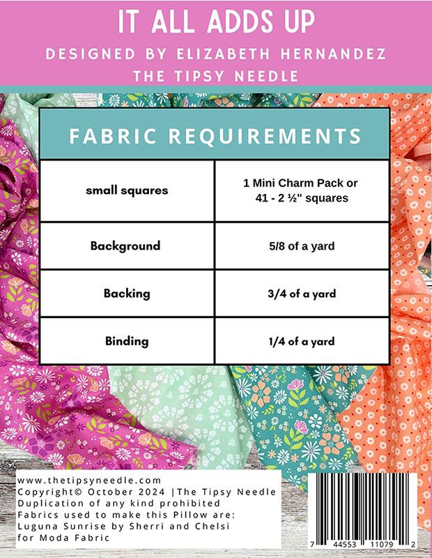 It All Adds Up Pillow Pattern