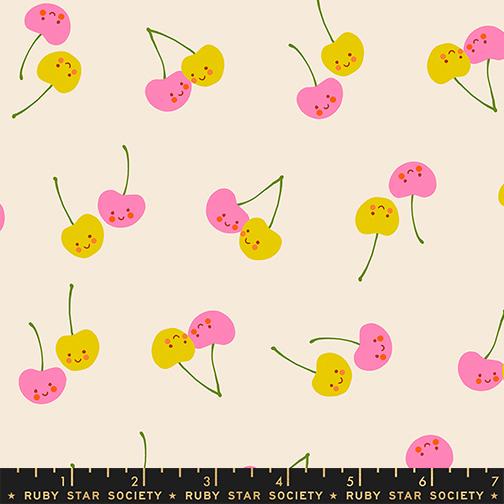 Trinketry- Natural Cherry Friends: Sold by the 1/2 Yard
