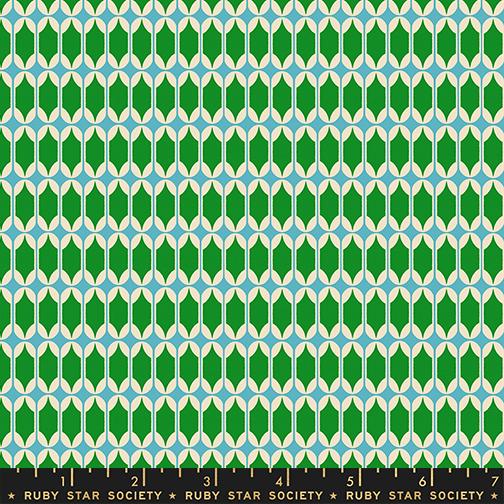 Trinketry- Deep Verdant Matchbook: Sold by the 1/2 Yard