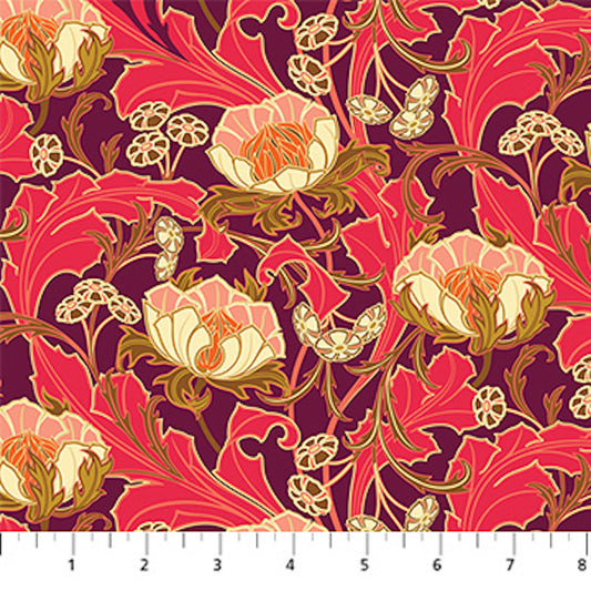 Wild Abandon- Plum Wanderlust: Sold By The 1/2 Yard