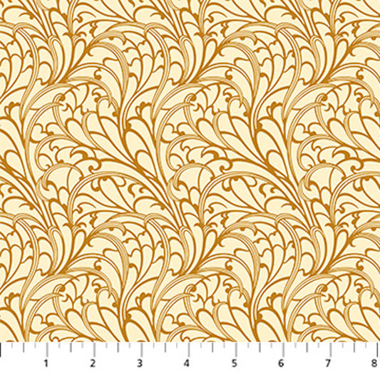 Wild Abandon- Gold Passing Fancy: Sold By The 1/2 Yard