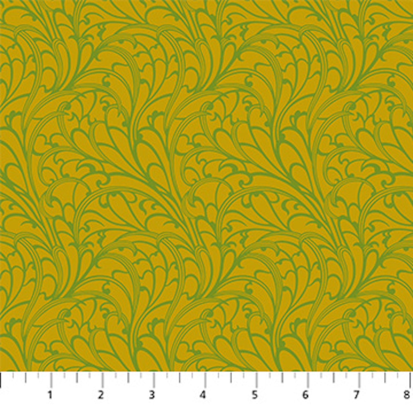 Wild Abandon- Olive Passing Fancy: Sold By The 1/2 Yard